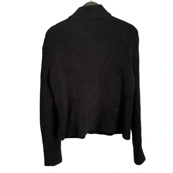 Vintage Co & Eddy Black Suede Knit Jacket Size 10 with Pockets - Picture 5 of 8